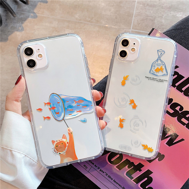 Apple Iphone 15 - Adorável peixes claro caso de telefone