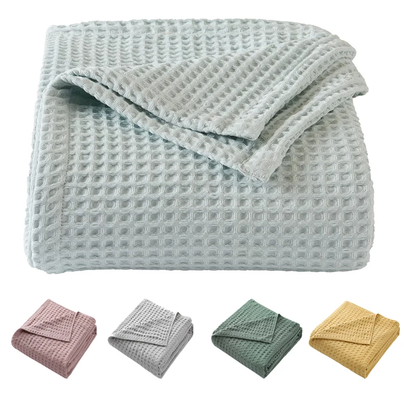 Cashmere Throw Blanket - Cobertor térmico de algodão puro premium,