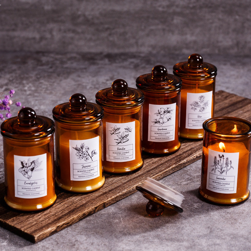 Scented Candle Luxury - Frasco de vidro vintage vela perfumada