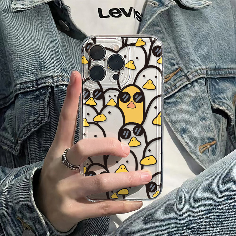 Apple Iphone 15 - Bonito dos desenhos animados pato caso
