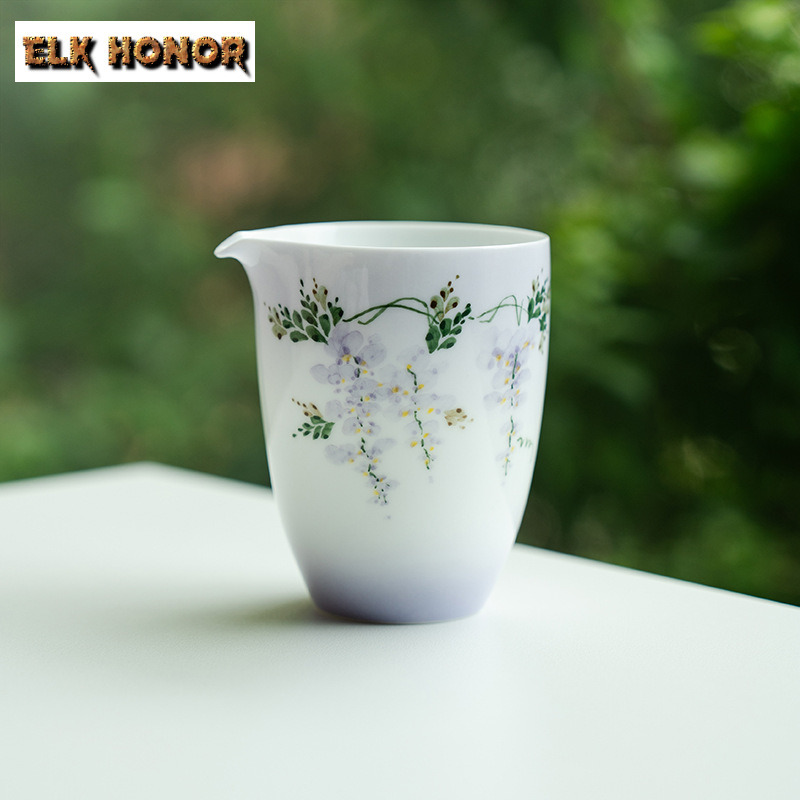 Handmade Ceramic Mug - 210ml pintado à mão flor de