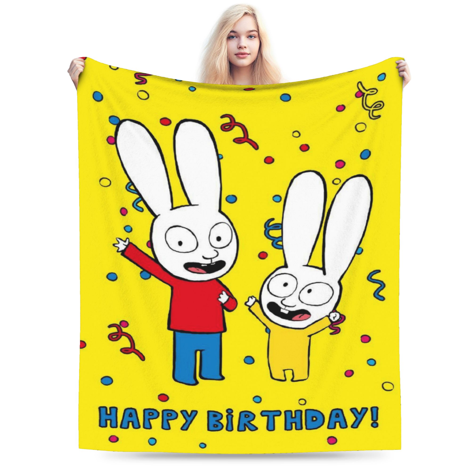 Cashmere Throw Blanket - Manta Super Macia S-Simon Super Rabbit