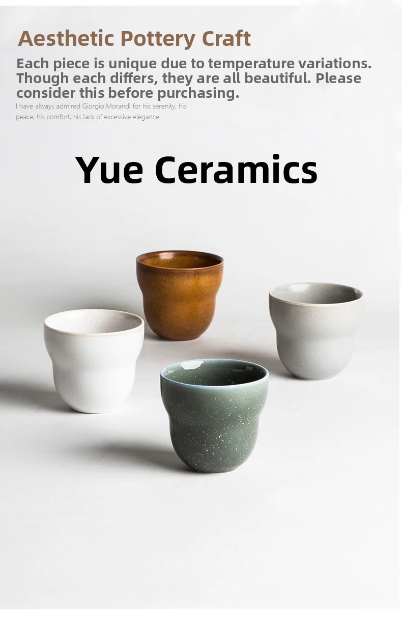 Handmade Ceramic Mug - Copo de Cerâmica Simplificado para Café,
