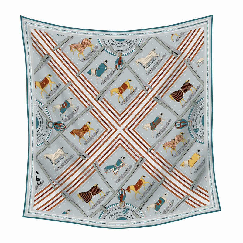 Cashmere Throw Blanket - Cachecol de Seda Cashmere Estampado de