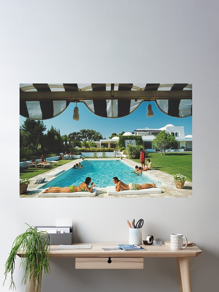 Luxury Lifestyle Images - Retro Poolside Host Luxury Lifestyle By