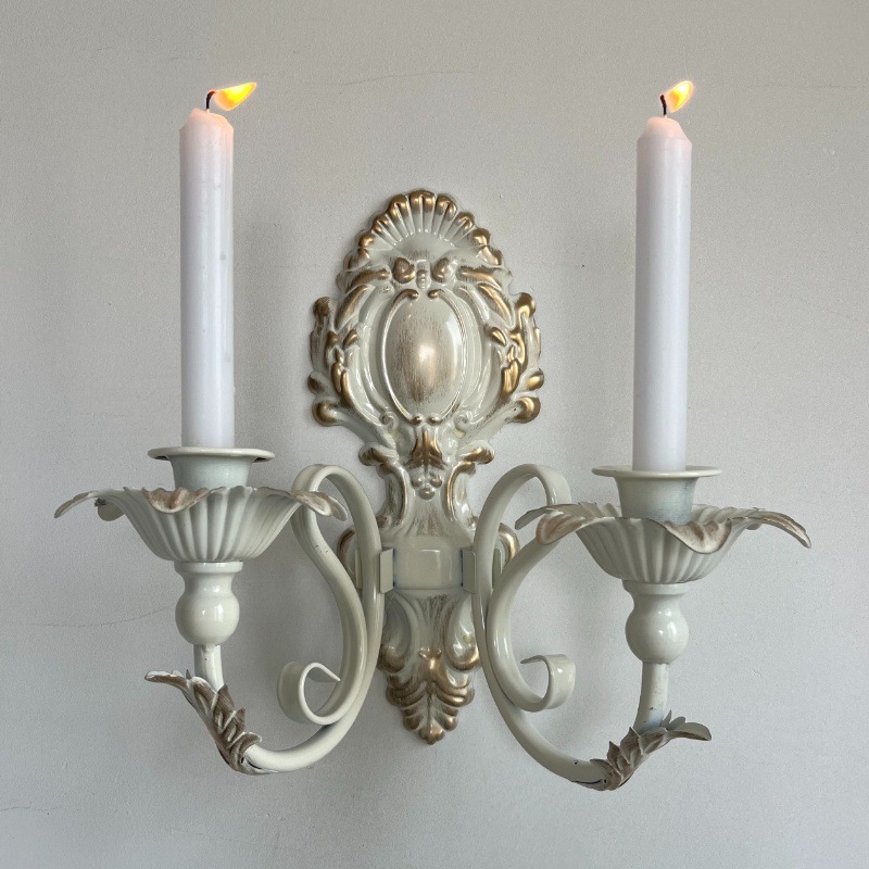 Scented Candle Luxury - Castiçal de parede antigo de ferro,