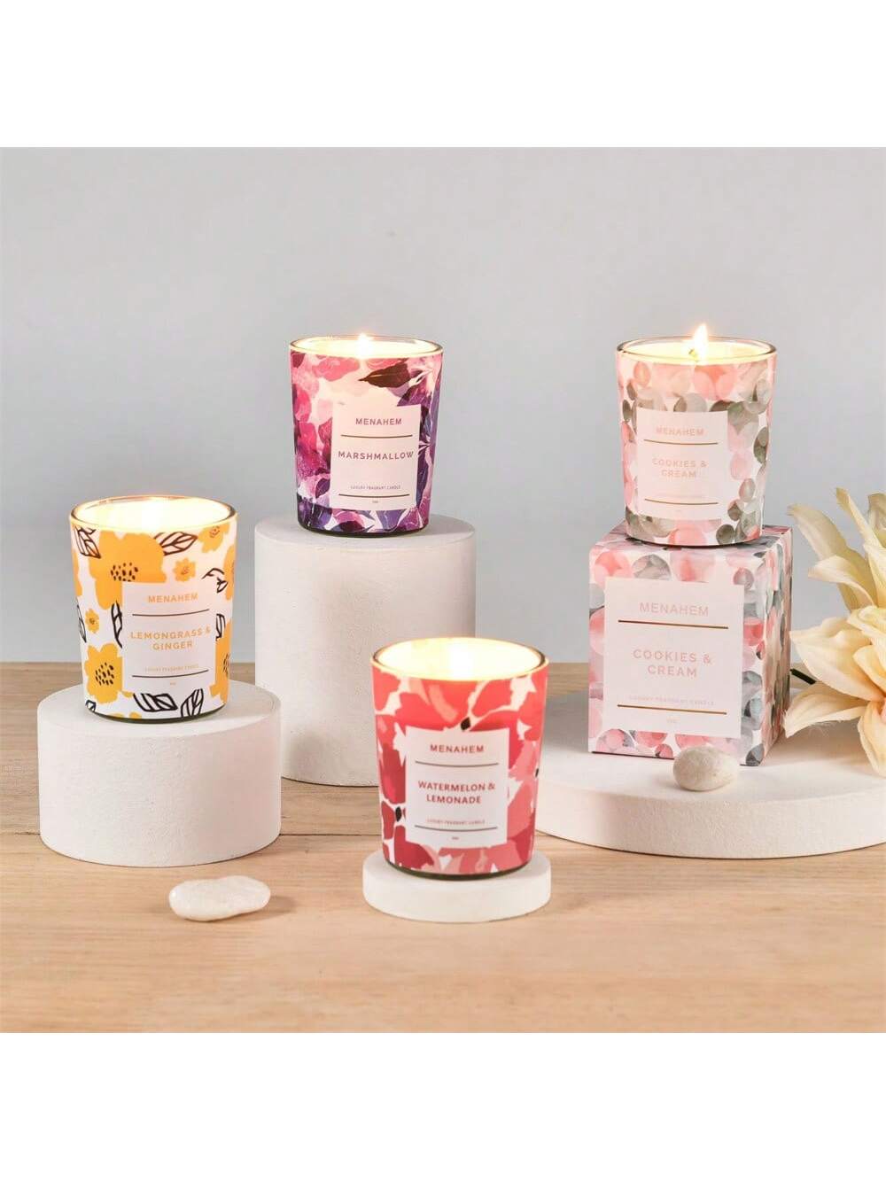 Scented Candle Luxury - Velas Aromáticas de Cera de Soja
