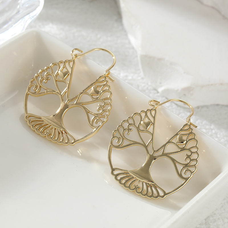 Luxury Lifestyle Jewelry - Brincos de Luxo Estilo Retrô Vazados