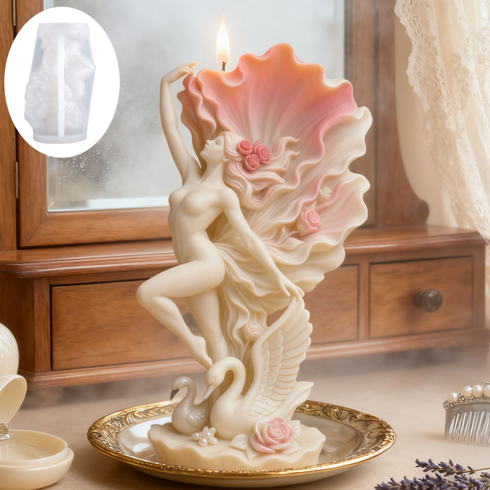 Molde de vela elegante para da - Scented Candle Luxury avaliação e preço