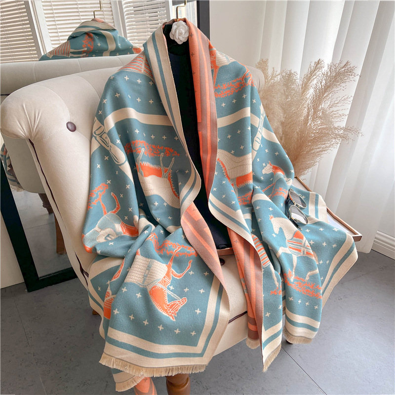 Luxo cavalo impressão grosso c - Cashmere Throw Blanket avaliação e preço