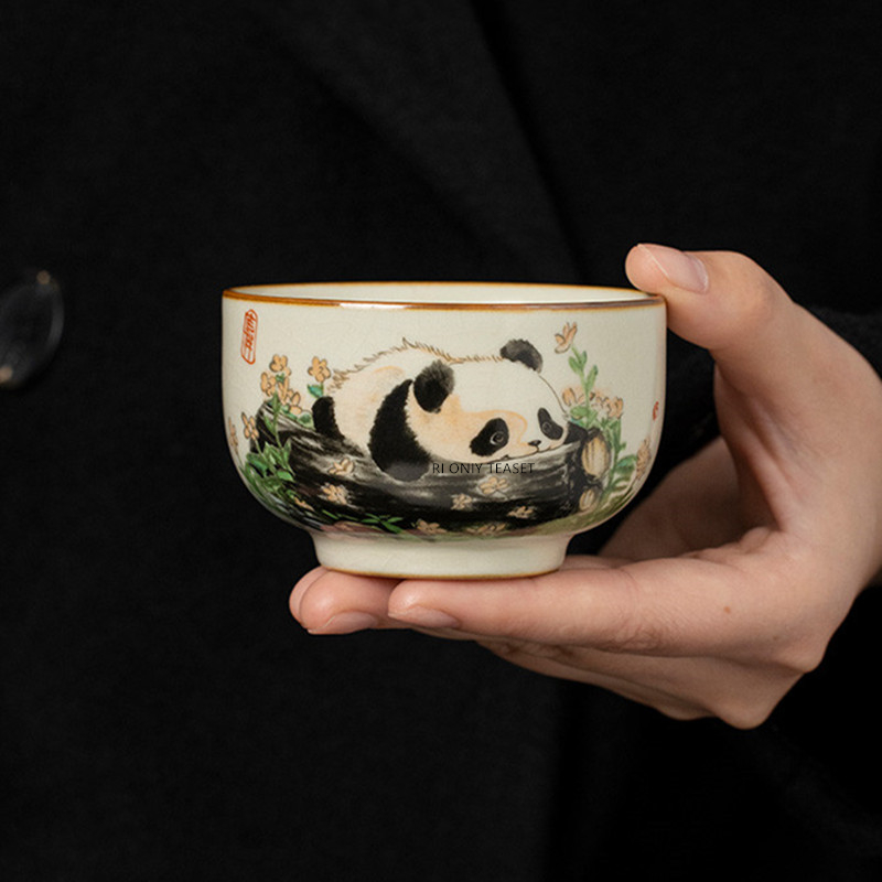 1 pc tradição chinesa ru forno - Handmade Ceramic Mug avaliação e preço