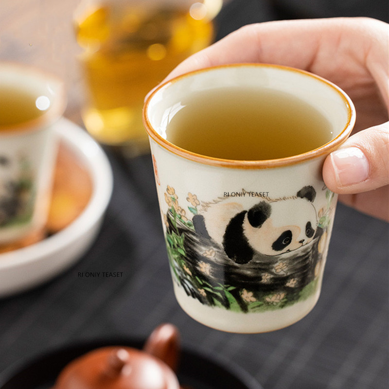 1 pc tradição chinesa ru forno - Handmade Ceramic Mug avaliação e preço
