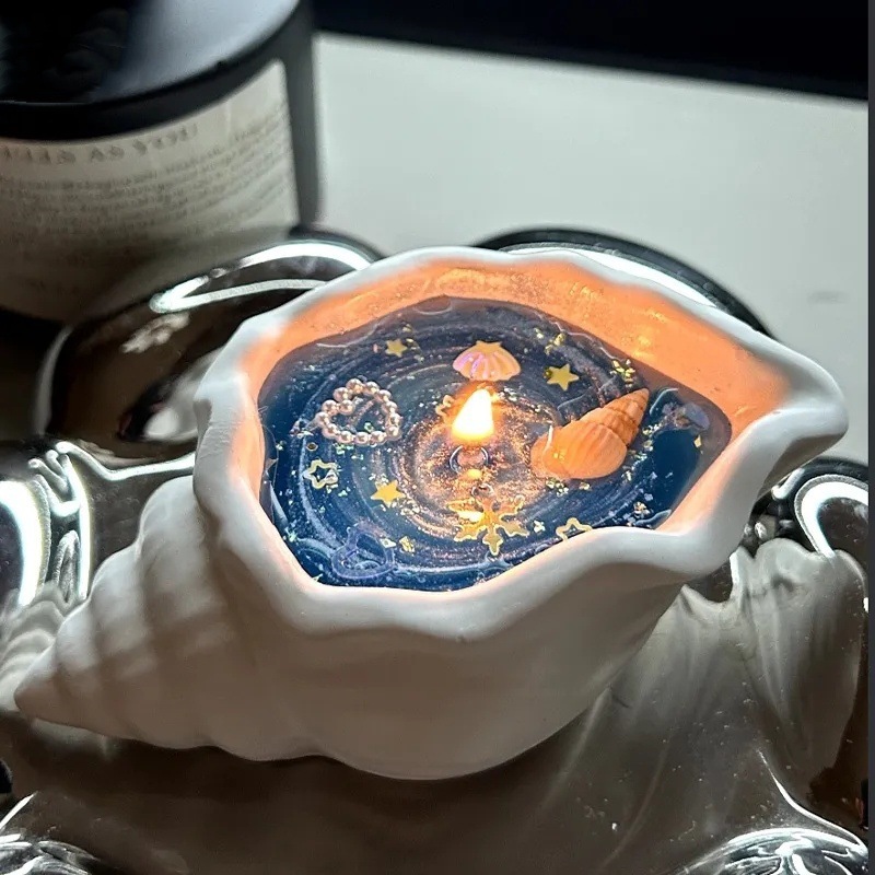 Ornamento de Concha de Gesso p - Scented Candle Luxury avaliação e preço