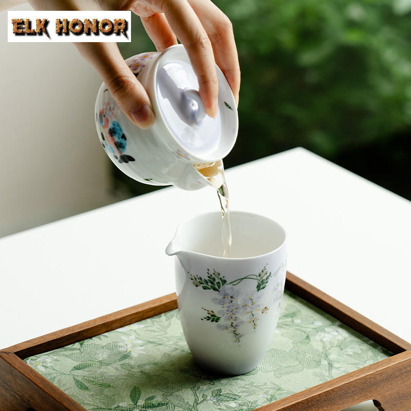 210ml pintado à mão flor de gl - Handmade Ceramic Mug avaliação e preço