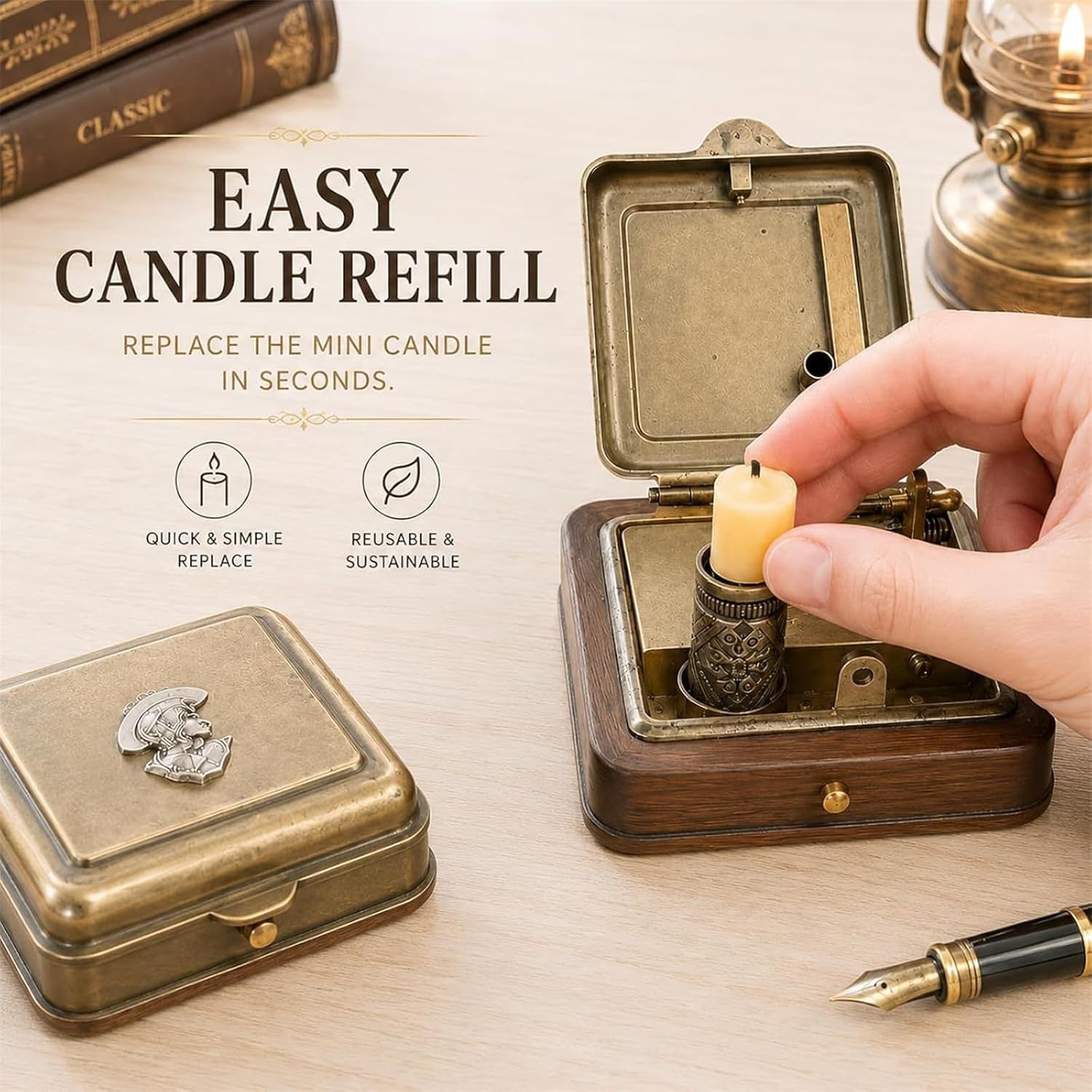 Caixa de Vela Mecânica para Me - Scented Candle Luxury avaliação e preço