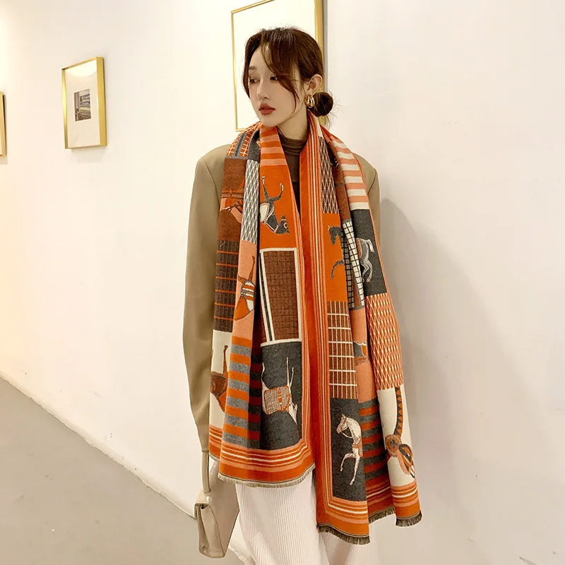 2024 novo luxo inverno cacheco - Cashmere Throw Blanket avaliação e preço