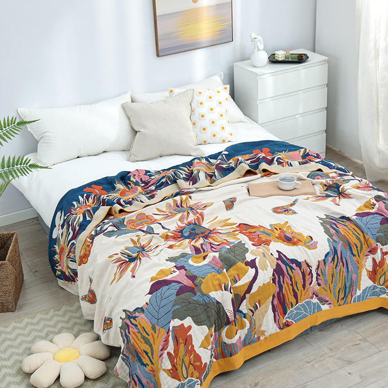 Cobertor de algodão simples co - Cashmere Throw Blanket avaliação e preço