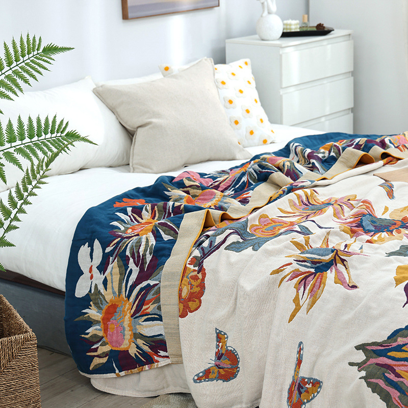 Cobertor de algodão simples co - Cashmere Throw Blanket avaliação e preço